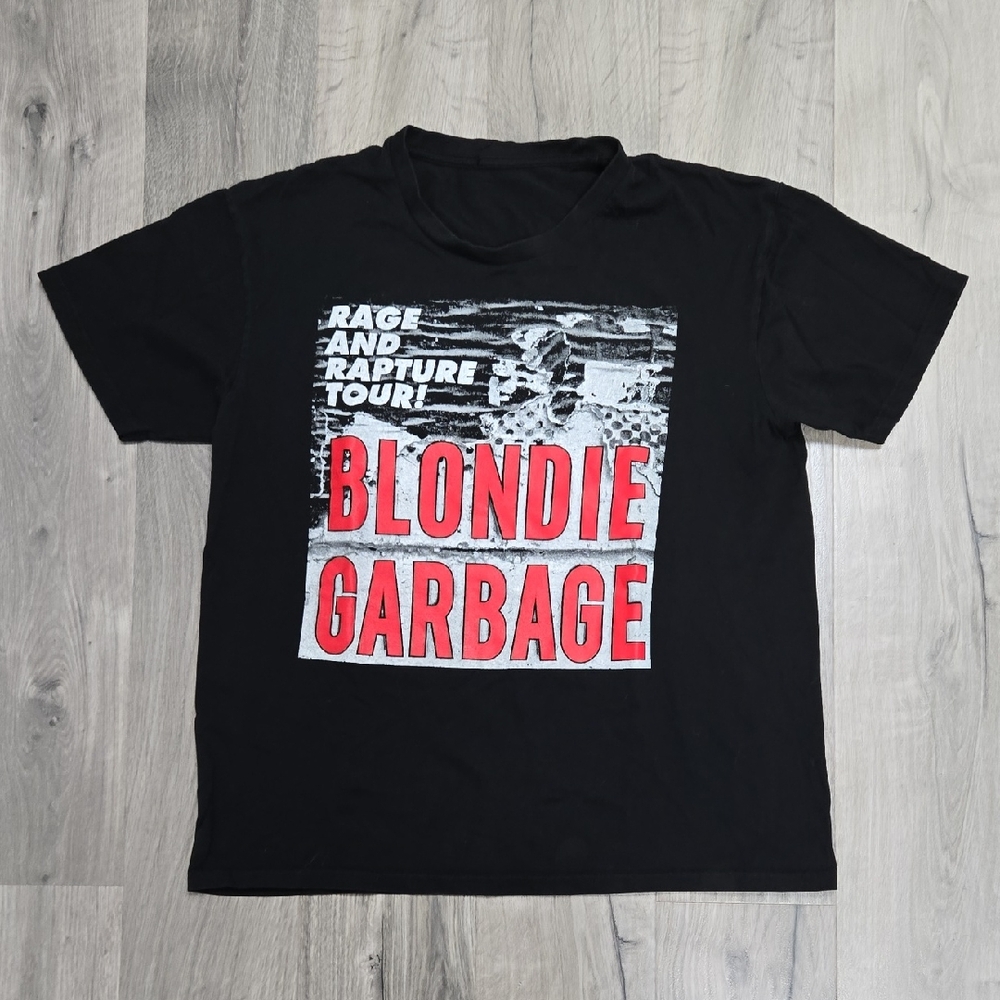 Blondie Garbage Tour 2017 Black Graphic T-Shirt